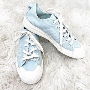 Adidas NIZZA RF Sky Tint/ Off White/ Core Brown Mens size 7